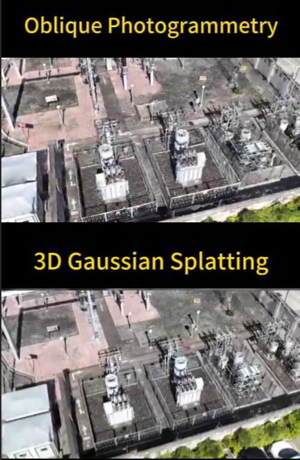 Oblique Photogrammetry VS 3D Gaussian Splatting